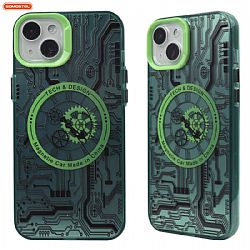 Funda de teléfono IMD 3 en 1 reversible con orificio grande y bisel de cámara extraíble