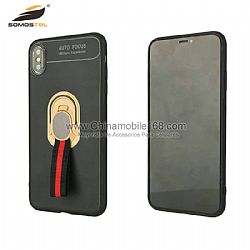 Alto rendimiento anillo+soporte+magnetico multi-funcio TPU funda para LG K8/K9