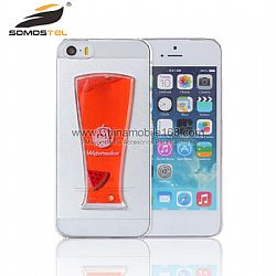 fundas para celulars de líquido jugo líquido botella para el iPhone 6