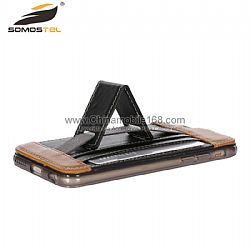 Top Quality New Design Flip Stand Leather Case Cover for iPhone 6/6 Plus Smartphones