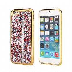 New Colors with Diamond Shores plating frame phone case for iPhone 6