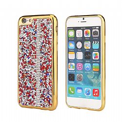 Fundas Con Diamantes Colores y Orillas marco enchapado caso para iphone 6