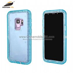 Waterproof TPU+PC transparent  robot case for Samsung S7/S7edge