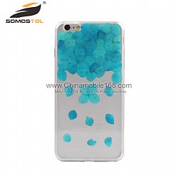 Green petal pressed flower phone case