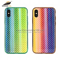 For Iphone 6/XR TPU+PC+Glass hard protective phone cover