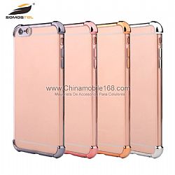 Funda Anti-Caída De TPU+PC Con Galvanoplastia Y Protecciones 360 Para 6Plus