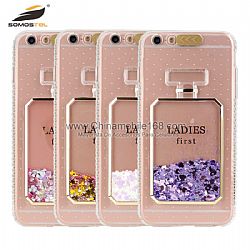 Funda Con Flash De llamada Y Diseno  Botella De Perfume En Arena Movediza Para Iphone8 7G 7P