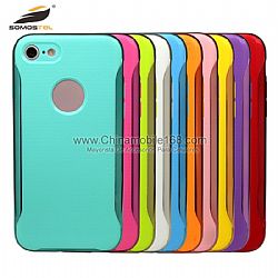 For 6S 6Plus 2 in 1 case with plating matte and light