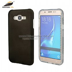 Funda 2 EN 1 Con PC Brillante y SIlicona transparente Para Samsung J5J6J7