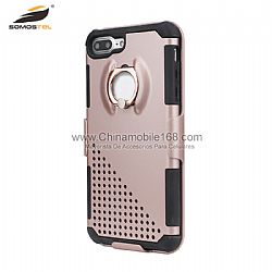 Funda alta calidad PC+TPU con anillo para Iphone 5G6G7G