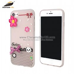 New design TPU protector case with decorations for Iphone8 OPPO R11