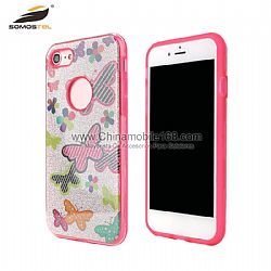New high transparency 2 in 1 glitter protector case for LG K8/K10