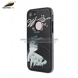 2 in 1 protector serie caballero con diseno en alivio para Iphone 8G/X