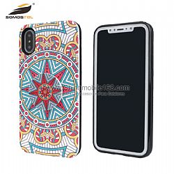 For IPHONE X/LG K8 case 2 in 1 rabbit patterns relief phone case