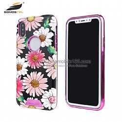 2 in 1 knight phone case with brightness in electroplating for Iphone 5/6S/7S