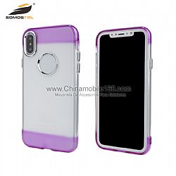 Ultrafino fundas TPU en inyección de aceite con colores dulces para IphoneX/Samsung A7 2017