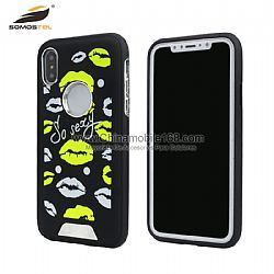 Mayoreo funda 2 en 1 serie caballero con serigrafía fluorescente para HUAWEI Y7/P9/P10