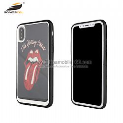 Duro y antichoque 0.33MM funda TPU+PC+vidrio templado para Samsung/Iphone/LG