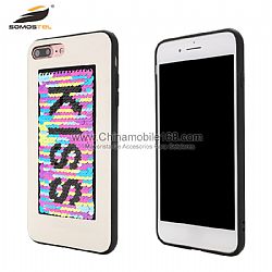 Wholesale TPU + PC case with kiss 3D design In shiny sheets