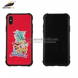 Anti-fall case with suntanned PC glass for LG Q6/G5