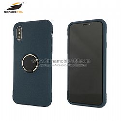 Anti-fall armor series color graffiti TPU case with finger ring