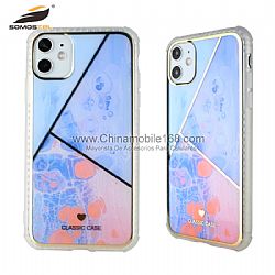 Funda Anti-Choque TPU+PC Duro De Borde Edge Con Dibujo IMD De Dual Caras Para iPhoneXS/XSMax/11/12