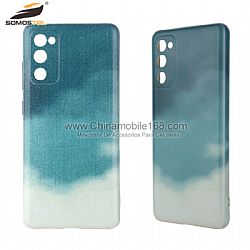 Funda TPU Con Tres Borde De Tela En Dibujo Impresión Para Samsung A31/A41