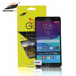 Screen protector película de vidrio templado para Samsung Galaxy Note4