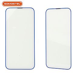 Protector de pantalla a prueba de polvo de vidrio templado con borde de silicona de 0,33 mm