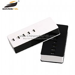 Adaptador de corriente universal 5 Puerto USB Cargador de viaje de pared para Smartphones