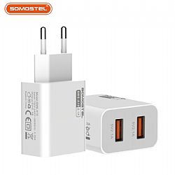 Cargador rápido USB dual 2 en 1 con kit de cable USB