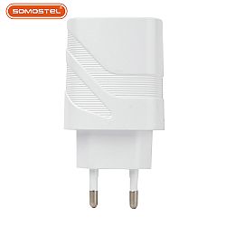 Cargador rápido de dos puertos USB+ tipo C y cable USB con luz indicadora