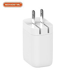 Cargador rápido de doble puerto 18W+USB-C PD 20W