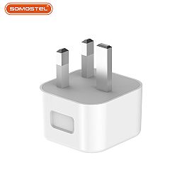 PD+QC3.0 20W Adaptador de viaje portátil de pared USB con cargador rápido de doble puerto