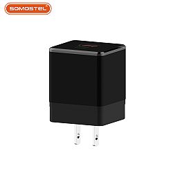 Cargador rápido plegable de 25 W USB- A + USB-C de dos puertos