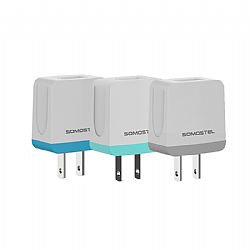 SMS-A83 2.1A mini USB charger with 3.1A USB data cable