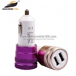 Mini USB cargador Moda Bullet eficaz cargador de coche