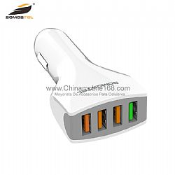 Mayoreo cargador de coche USB de 4 puertos adaptador de carga rápida 3.0