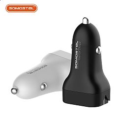 38W PD+QC3.0 Cargador de coche rápido de doble protocolo Adaptador portátil de doble puerto