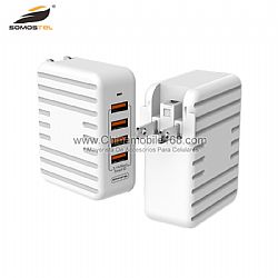 Good quality world travel charger with 4 AC plug kit