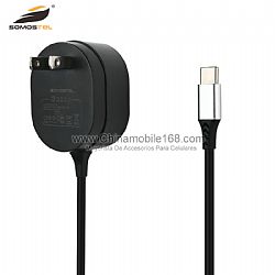 Adaptador de cargador negro confiable de 5 v 3a con cable