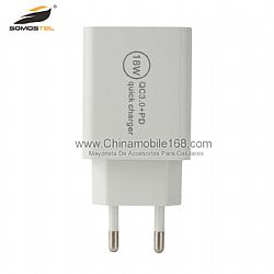 PD 20W Quick Charger Adapter with Dual USB Ports