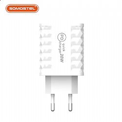 Cargador USBA+USB C 18W Adaptador de Cargador Rápido  Puertos USB dobles,disponibles