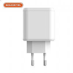 Smart dual port fast charging phone wall charger