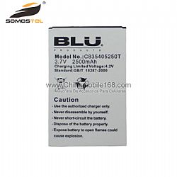 Universal Battery Replacement Mobile Phone Battery for BLU 3.7V 2500mAh C835405250T