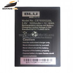 Nueva batería de repuesto compatibles para BLU 3.8V 3200mAh C876505320L