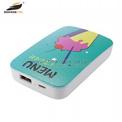 Good quality 6000mAh power bank printed pattern ice cream