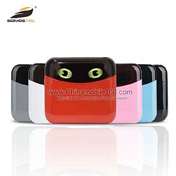 Good quality 6000 mah ABS material power bank with cat eye design