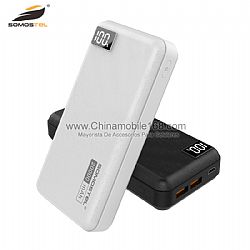 DC 5V / 2.0A Max 20000mAh banco de potencia de gran capacidad con pantalla LED digital