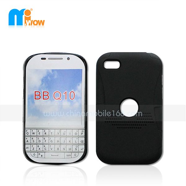 PC+silicon 2 in 1 case for Blackberry Q10